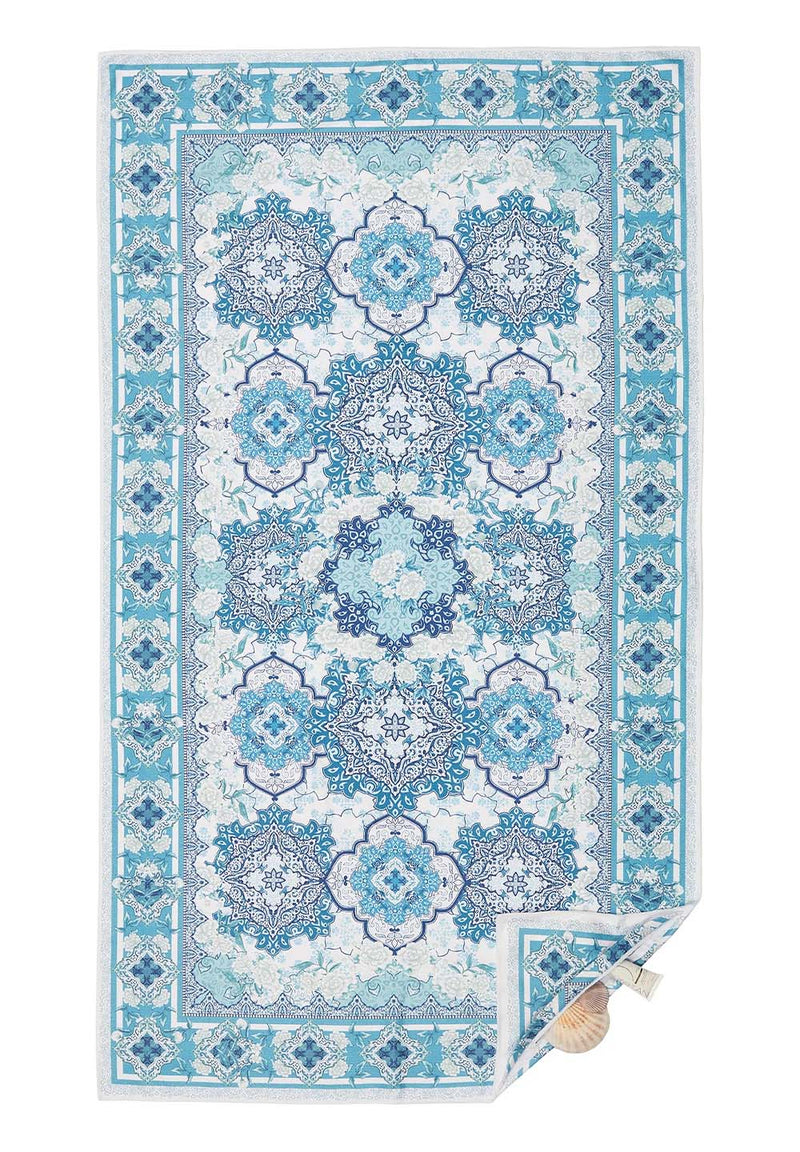 Moroccan Vintage Premium Beach Towel - Large