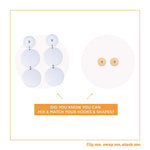 Kristen Katz Sunflower Layered Trio Circle Earring