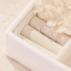 Dainty Ripple Moonstone Ring